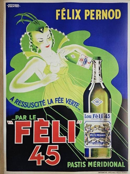 Raymond Ducatez (after) - Felix Pernod - Feli 45 - Années, Antiek en Kunst, Kunst | Tekeningen en Fotografie