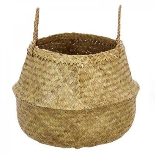 Mand Zeegras Naturel 18x22x20 cm, Huis en Inrichting, Woonaccessoires | Kunstplanten en Kunstbloemen, Nieuw