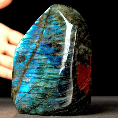 Kwaliteit Labradoriet Vrije Vorm - Flits Gouden Licht -, Verzamelen, Mineralen en Fossielen