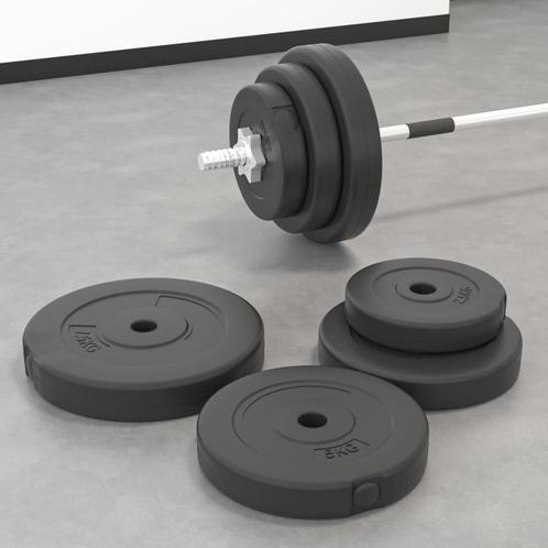 vidaXL Plaques de poids 6 pcs 30 kg Béton, Sports & Fitness, Équipement de fitness, Neuf, Envoi