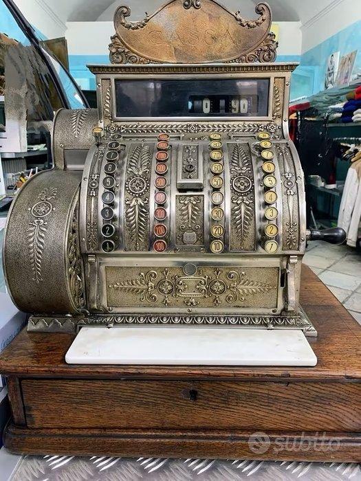 National - Tirelire - Métal, Bois - Caisse, Antiquités & Art, Art | Objets design