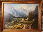 École italienne (XIX) - Veduta del Cadore, Antiek en Kunst