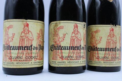 1959 Pierre Amadieu Cuvee Codec - Châteauneuf-du-Pape - 3, Verzamelen, Wijnen