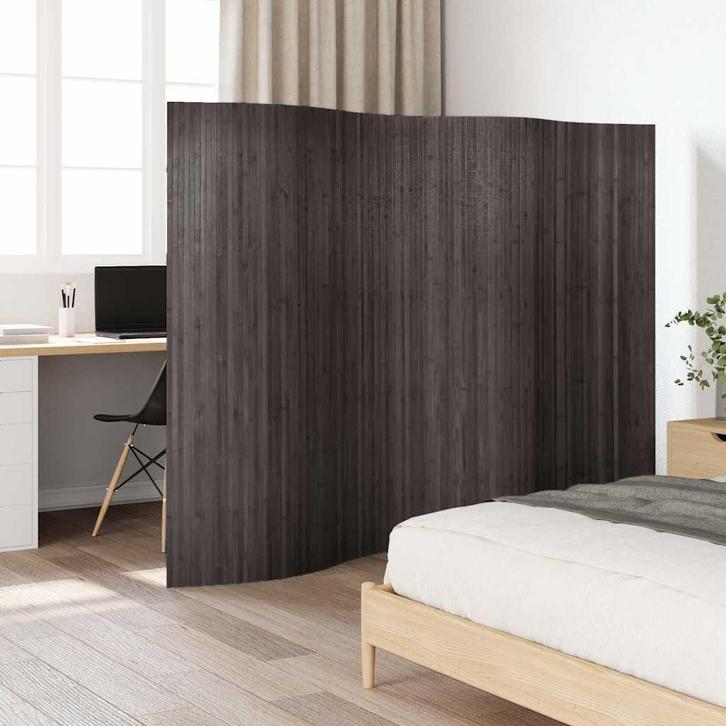 vidaXL Kamerscherm 250x165 cm bamboe grijs, Huis en Inrichting, Woonaccessoires | Overige, Nieuw, Verzenden