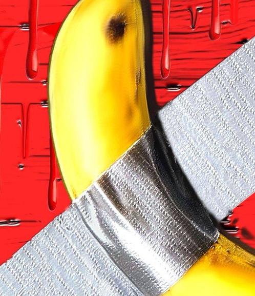 Giuseppe Fortunato (1956) - La banana di Cattelan, Antiek en Kunst, Antiek | Overige Antiek