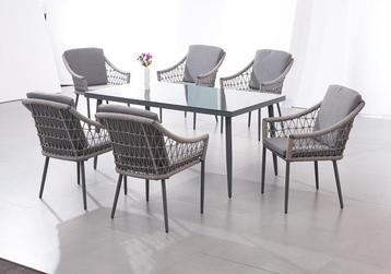 Tuinset  - tuintafel met 6 stoelen - Nieuw