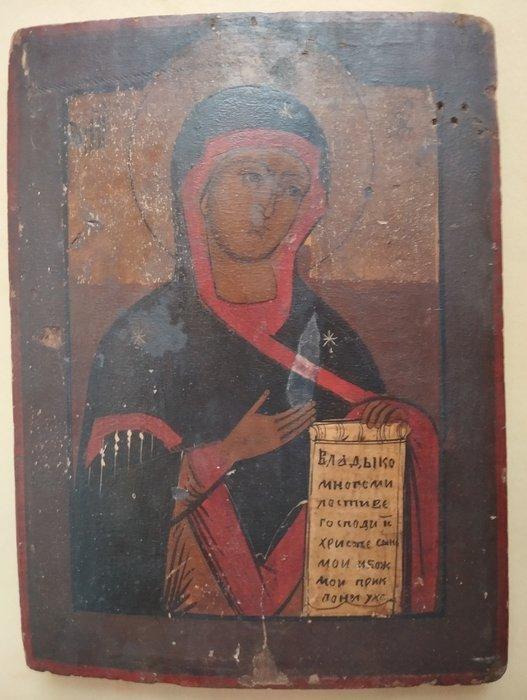 Icoon - Moeder Gods - Hout, Antiek en Kunst, Kunst | Niet-Westerse kunst