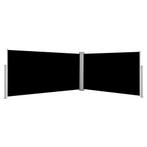 vidaXL Windscherm uittrekbaar 160x600 cm zwart, Nieuw, Verzenden