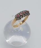 Ring - 19.2 kt. Roségoud, Zilver Robijn - Diamant, Nieuw