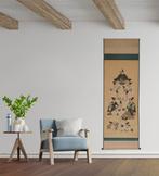 Zeer grote Tokugawa-samurai hangscroll  (kakejiku) -