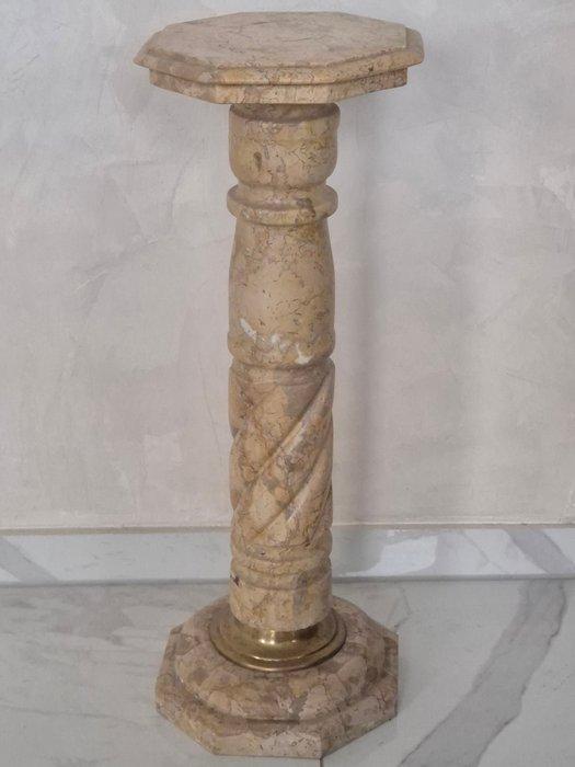 Kolom - Säule / Piedestal – Marmor mit gedrehtem Schaft -, Antiquités & Art, Curiosités & Brocante