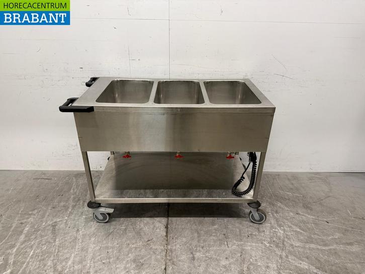 Hupfer Bain Marie en acier inoxydable Cart 3 x 1/1 GN 230V, Zakelijke goederen, Horeca | Keukenapparatuur, Verzenden