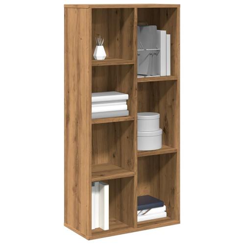 vidaXL Boekenkast 50x25x104 cm artisanaal eikenkleur, Huis en Inrichting, Kasten | Boekenkasten, Nieuw, Verzenden