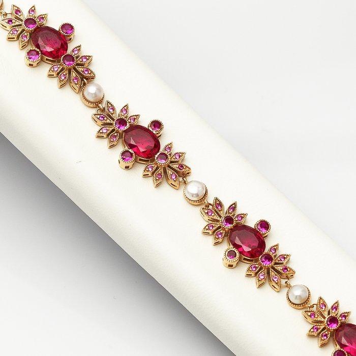 Sans Prix de Réserve - Bracelet - 14 carats Argent, Or blanc, Handtassen en Accessoires, Antieke sieraden