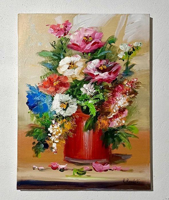 R. Rondelli (1977) - Esplosione Primaverile, Antiquités & Art, Art | Peinture | Classique