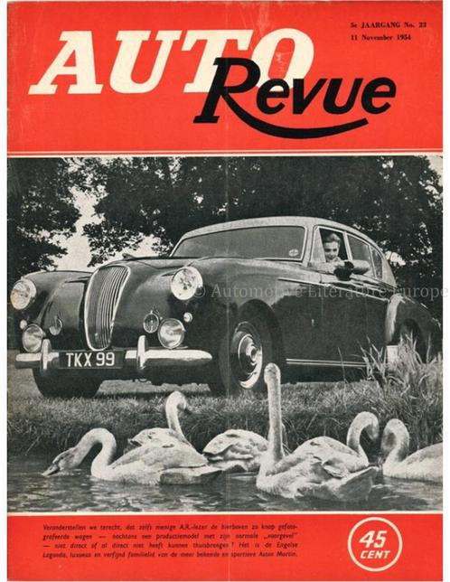 1954 AUTO REVUE MAGAZINE 23 NEDERLANDS, Boeken, Auto's | Folders en Tijdschriften