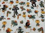 Tropical Chic: de stof Monkeys and Flowers voor een speels, Antiek en Kunst