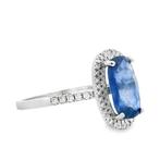 Ring Platina - 3.21ct. tw. Saffier - Diamant, Nieuw