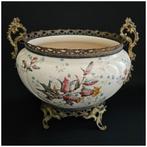 Keller et Guérin de Luneville - Jardinière - Keramiek, Brons
