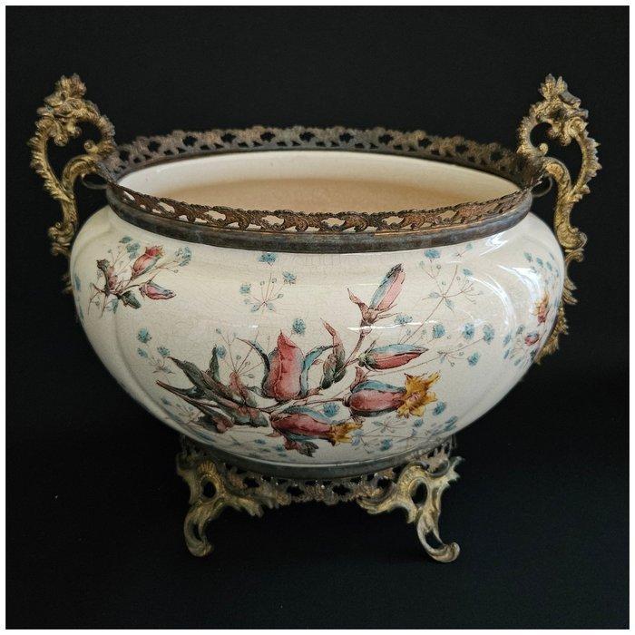 Keller et Guérin de Luneville - Jardinière - Keramiek, Brons, Antiek en Kunst, Curiosa en Brocante