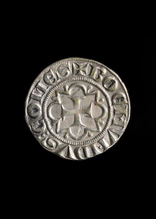 Middeleeuwen, kruisvaardersperiode Zilver Geslagen munt, Antiek en Kunst, Antiek | Overige Antiek