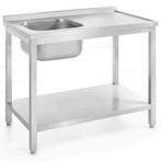 Spoeltafel | KitchenLine | RVS | 1 Spoelbak (Links) |, Verzenden, Nieuw in verpakking