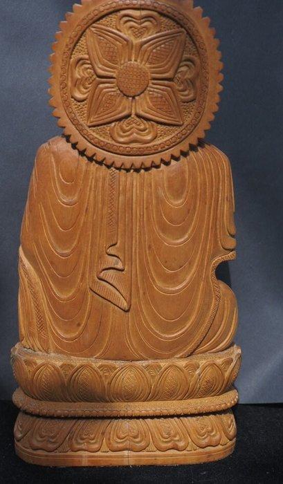 Beeld, Boeddha - 26.5 cm - Sandelhout - 1980, Antiek en Kunst, Kunst | Niet-Westerse kunst