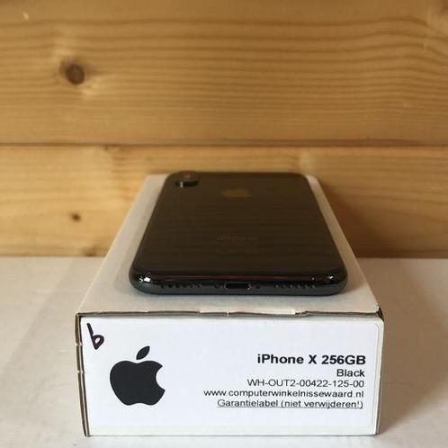 Apple iPhone 10 (X) 256GB + nieuwe accu (100%) zwart, Télécoms, Téléphonie mobile | Apple iPhone, Enlèvement ou Envoi