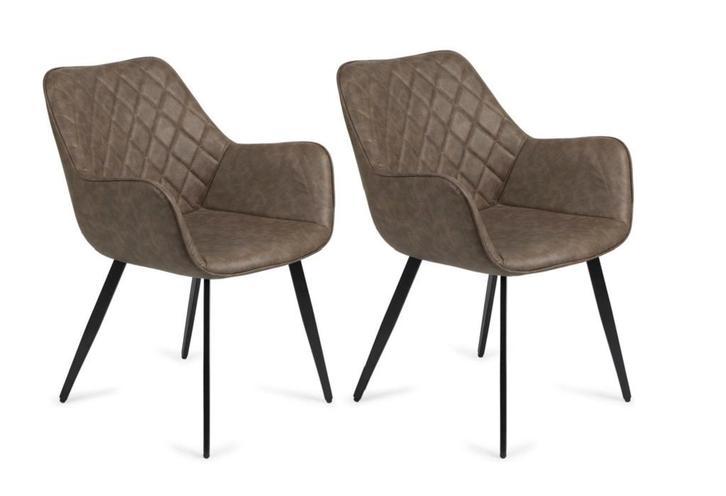 2dekans | Lifa Living Kuipstoel Set van 2 – 64 x 60 x 81 cm, Huis en Inrichting, Stoelen, Ophalen of Verzenden