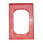 Kunststof dolly rood 610x410x170 mm zwenkwielen Euronorm, Articles professionnels, Ophalen of Verzenden