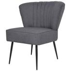 vidaXL Cocktailstoel stof donkergrijs, Huis en Inrichting, Fauteuils, Verzenden, Nieuw