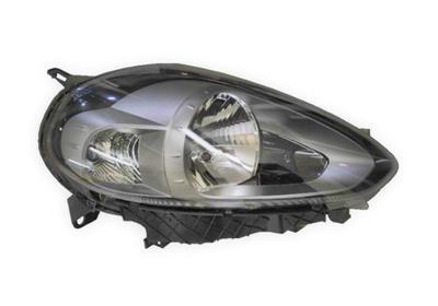Fiat Punto + Evo Zwart Koplamp Rechts (Koplampen), Auto-onderdelen, Verlichting, Nieuw, Verzenden