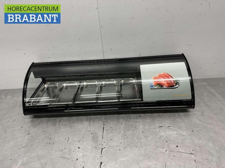 Sushivitrine Tapasvitrine Opzet koelvitrine 5 x 1/3 GN 130,7, Zakelijke goederen, Horeca | Keukenapparatuur, Ophalen of Verzenden