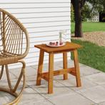 vidaXL Kruk 45x29x45 cm rechthoekig massief acaciahout, Verzenden, Nieuw
