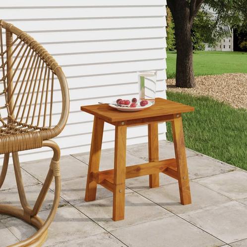 vidaXL Kruk 45x29x45 cm rechthoekig massief acaciahout, Huis en Inrichting, Stoelen, Nieuw, Verzenden