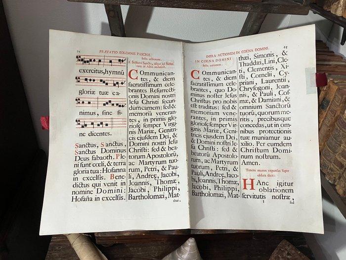 Monaci Chiesa Cattolica - Monk Canto Gregoriano Coena Domini, Antiek en Kunst, Antiek | Boeken en Manuscripten