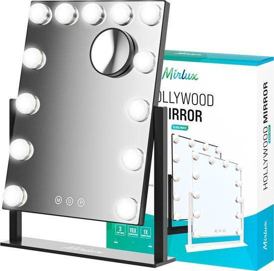 2dekans | Mirlux Make Up Hollywood Spiegel met Verlichting, Huis en Inrichting, Lampen | Losse lampen, Ophalen of Verzenden