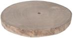 Boomstamschijf Paulownia Grey Wash rond ca. 30 cm, Nieuw