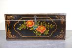 Kist - Hout - floral wooden trunk