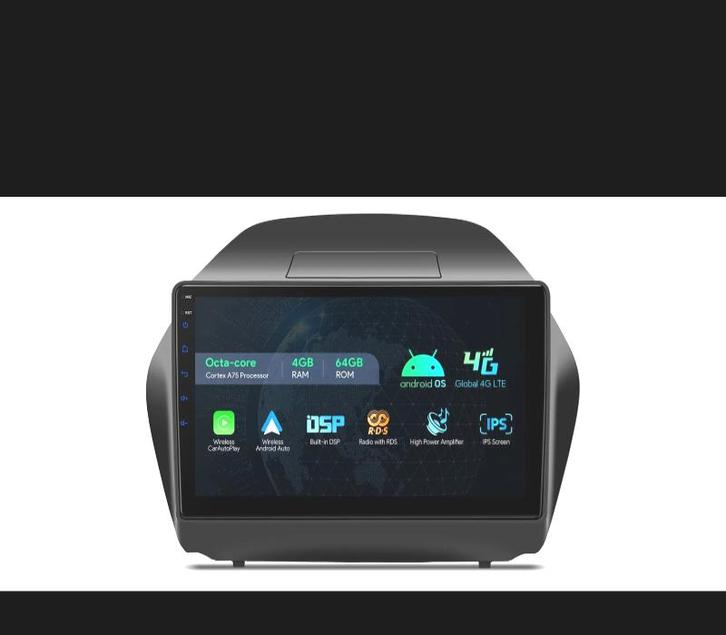 AUTORADIO GPS ANDROID 13 POUR HYUNDAI IX35 09-15, Auto diversen, Autonavigatie, Verzenden