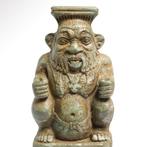 Oud-Egyptisch Speksteen Beeld van de Bes-vraan, Antiek en Kunst