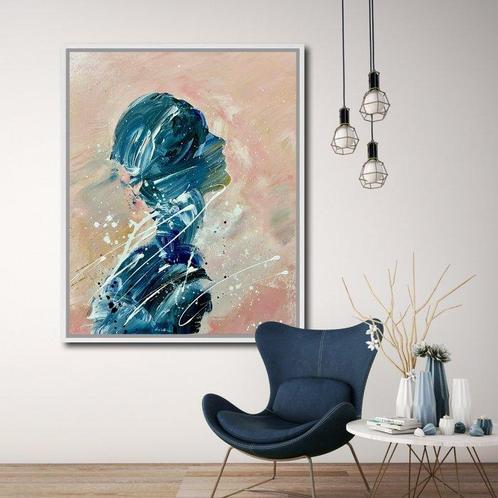 Ester Reut - Il mare Dentro (with stretcher), Antiek en Kunst, Kunst | Schilderijen | Modern