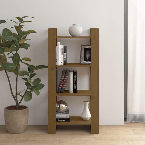 vidaXL Boekenkast/kamerscherm 60x35x125 cm massief hout, Huis en Inrichting, Kasten | Boekenkasten, Nieuw, Verzenden