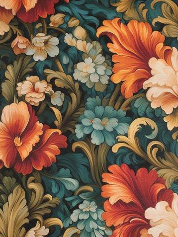 Betoverde Tuin - Stof in 100% katoen / Exclusieve Collectie