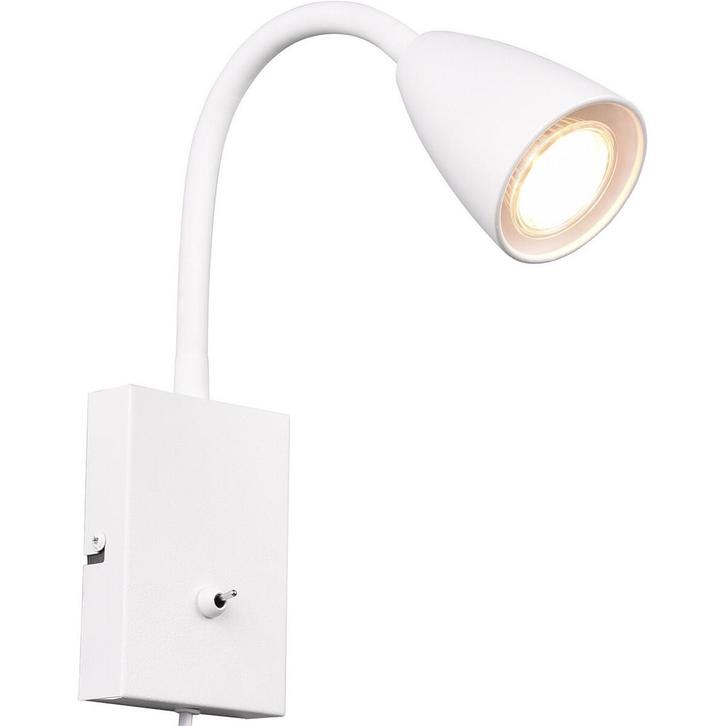 Stijlvolle LED Wandspot - Mat Wit Aluminium, GU10 Fitting &, Huis en Inrichting, Lampen | Wandlampen, Nieuw, Verzenden