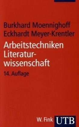 Arbeitstechniken Literaturwissenschaft 9783825215828, Livres, Livres Autre, Envoi