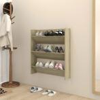vidaXL Wandschoenenkast 80x18x90 cm bewerkt hout sonoma, Verzenden, Nieuw