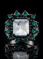 Onyx - Zilver - Ring - Mystic Halo