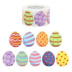 500 Stickers Labels Paasei 3*4 cm B02 Sluitsticker, Nieuw
