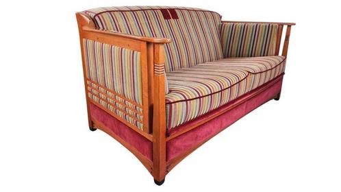 Schuitema - Sofa - Hector - Eik - Jugendstil Hector, Antiek en Kunst, Antiek | Meubels | Stoelen en Sofa's
